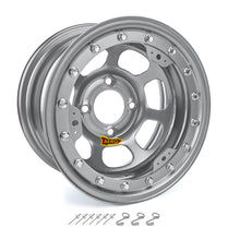 Load image into Gallery viewer, Aero Race Wheels 13x8 2in. 4.50 Silver Beadlock Wheel