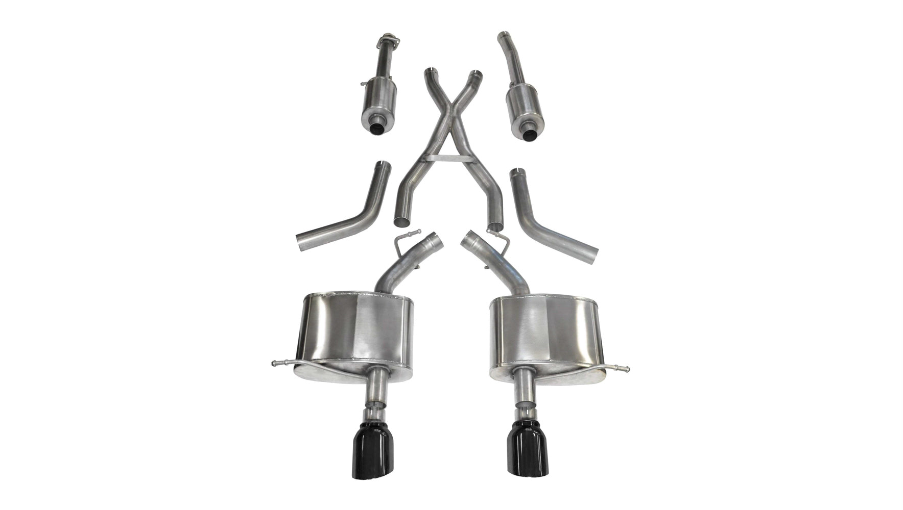 Corsa Performance Exhaust Cat-Back -Back  Dual Rear Exit wi