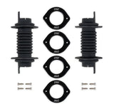 Detroit Speed and Engineering Door Jamb Wiring Boot Kit -Black Anodize Trim