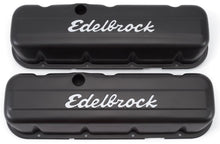 Load image into Gallery viewer, Edelbrock Signature Series Valve Covers - BBC Tall Black