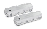 Holley BBC Billet Rail Fab. Alm Valve Covers w/.125 Hole