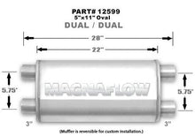 Load image into Gallery viewer, MagnaFlow Exhaust Products Muffler Stainless 3in Dual In/Out