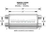 MagnaFlow Exhaust Products Muffler Stainless 3in Dual In/Out