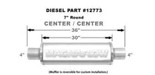 Load image into Gallery viewer, MagnaFlow Exhaust Products Muffler Stainless 4in Center In/Out