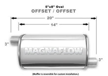 Load image into Gallery viewer, MagnaFlow Exhaust Products Stainless Muffler 3in Offset In/Offset Out