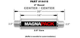MagnaFlow Exhaust Products Stainless Bullet Muffler 2.5in In/Out