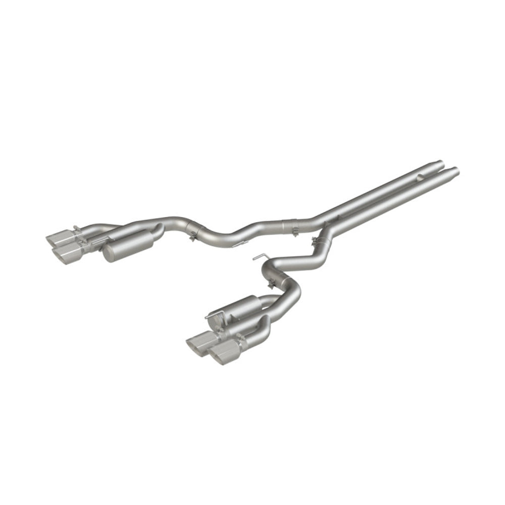 MBRP Exhaust 18-  Mustang 5.0L 3in Ca t Back Exhaust Quad Dual