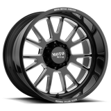 Moto Metal MO401 20X10 6X5.5 G-BLK MILL -24MM