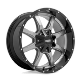 Moto Metal MO970 18X10 5X5.0/5.5 G-GRY BLK LP -24MM