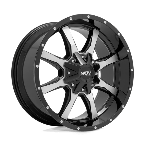 MO970 17X9 5X5.0/5.5 G-BLK MACH -12MM