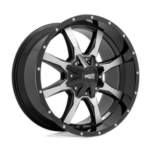 Load image into Gallery viewer, MO970 17X9 5X5.0/5.5 G-BLK MACH -12MM