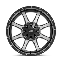 Load image into Gallery viewer, MO970 17X9 5X5.0/5.5 G-BLK MACH -12MM