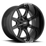 Moto Metal MO970 20X10 5X5.5/150 G-BLK MILL SPK 12MM