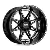 Moto Metal MO993 20X10 8X6.5 G-BLK MILL -18MM