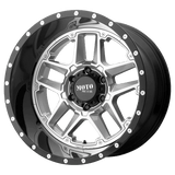 Moto Metal MO987 20X12 8X170 G-SLV G-BLK LP -44MM