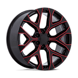 Performance Replicas PR177 20X9 6X5.5 G-BLK RED-MILL 24MM