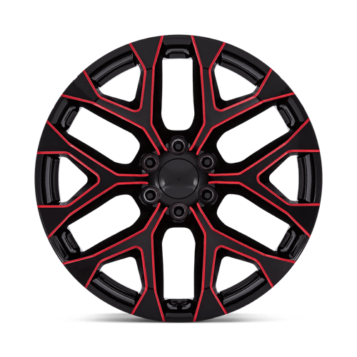 PR177 22X9 6X5.5 G-BLK RED-MILL 24MM