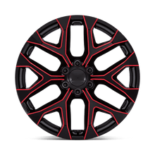 Load image into Gallery viewer, PR177 22X9 6X5.5 G-BLK RED-MILL 24MM