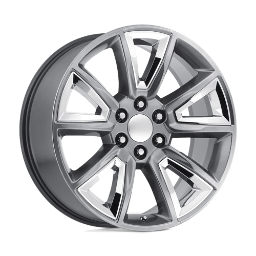 PR168 22X9 6X5.5 SLV W/ CHR ACC 24MM