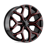 Performance Replicas PR176 26X10 6X5.5 G-BLK RED-MILL 24MM