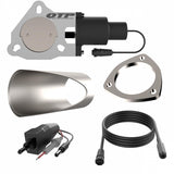 QTP Single 3in Electric Valve / Wiring / 1 Toggle Switch / 1 3in DIY Cutout Pipe