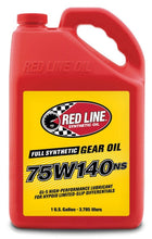 Load image into Gallery viewer, Red Line Oil 75W140NS GL-5 Gear Oil 1 gallon