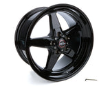 Race Star 92 Drag Star Bracket Rac er Gloss Black  17x9.5