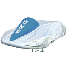 Load image into Gallery viewer, Sparco Kart Cover Silver/Blue
