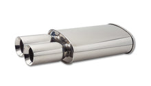 Load image into Gallery viewer, Vibrant Performance Oval Muffler 3in Inlet w/ Dual 3.5in Round Tip