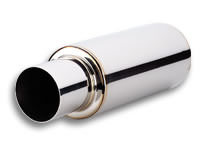 Load image into Gallery viewer, Vibrant Performance Turbo Round Muffler 23in Long with 4in Round