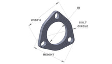 Load image into Gallery viewer, Vibrant Performance 3-bolt Stainless Steel F lange 2.25in I.D. Each