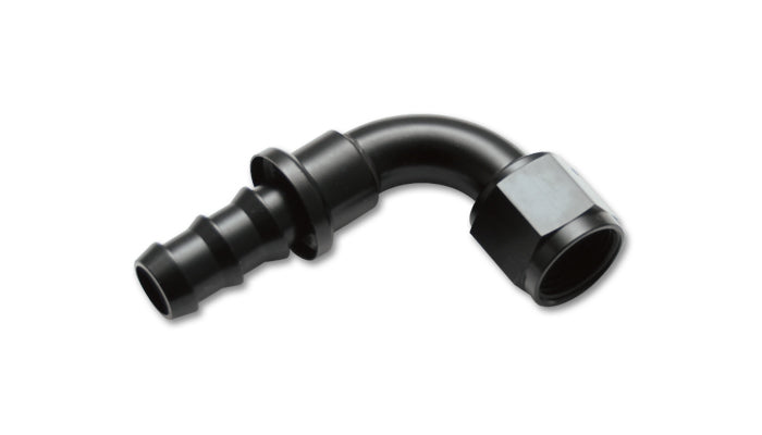 Vibrant Performance -10AN Push-On 90 Degree Hose End Fitting