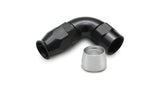 Vibrant Performance Fitting Hose End Full Flow PTFE 90 Degree