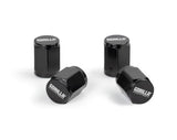 Gorilla Automotive GORILLA VALVE STEM CAP ALUM BLACK 4-PACK