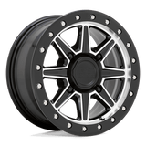 Black Rhino Wheels BUWEB 14X7 4X137 G-BLK-MACH 51MM