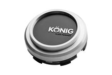 Load image into Gallery viewer, Konig Flow Formed Pop-in Center Cap - Heliogram/Neoform - Silver w/ Black Face
