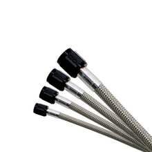 Load image into Gallery viewer, Nitrous Express 8AN 36in Stainless Steel Braided Hose (Black Ends)