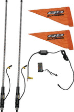 Load image into Gallery viewer, QuadBoss Qb 4Ft Clear Dual Whip Bt