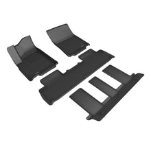 Load image into Gallery viewer, 3D MAXider 22-24 RIVIAN R1S Kagu Black Floor Mat - Row 1/2/3