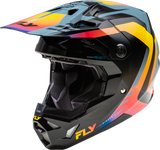 Fly Racing Yth Formula Cp Krypton Helmet Grey/Black/Electric Fade Yl