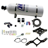 Nitrous Express Dry Dual Stage Billet Crossbar Plate System 100-1000hp (4150 Flange) w/15lb Bottle