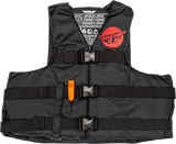 Fly Racing Nylon Flotation Vest Black/Red Xs