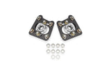 BMR 94-04 Ford Mustang Steel Caster Camber Plates - Black Hammertone