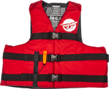 Fly Racing Nylon Flotation Vest Red/White Sm/Md