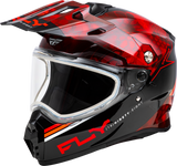 Fly Racing Trekker Cw Conceal Helmet Dual Shld Red/Black Sm