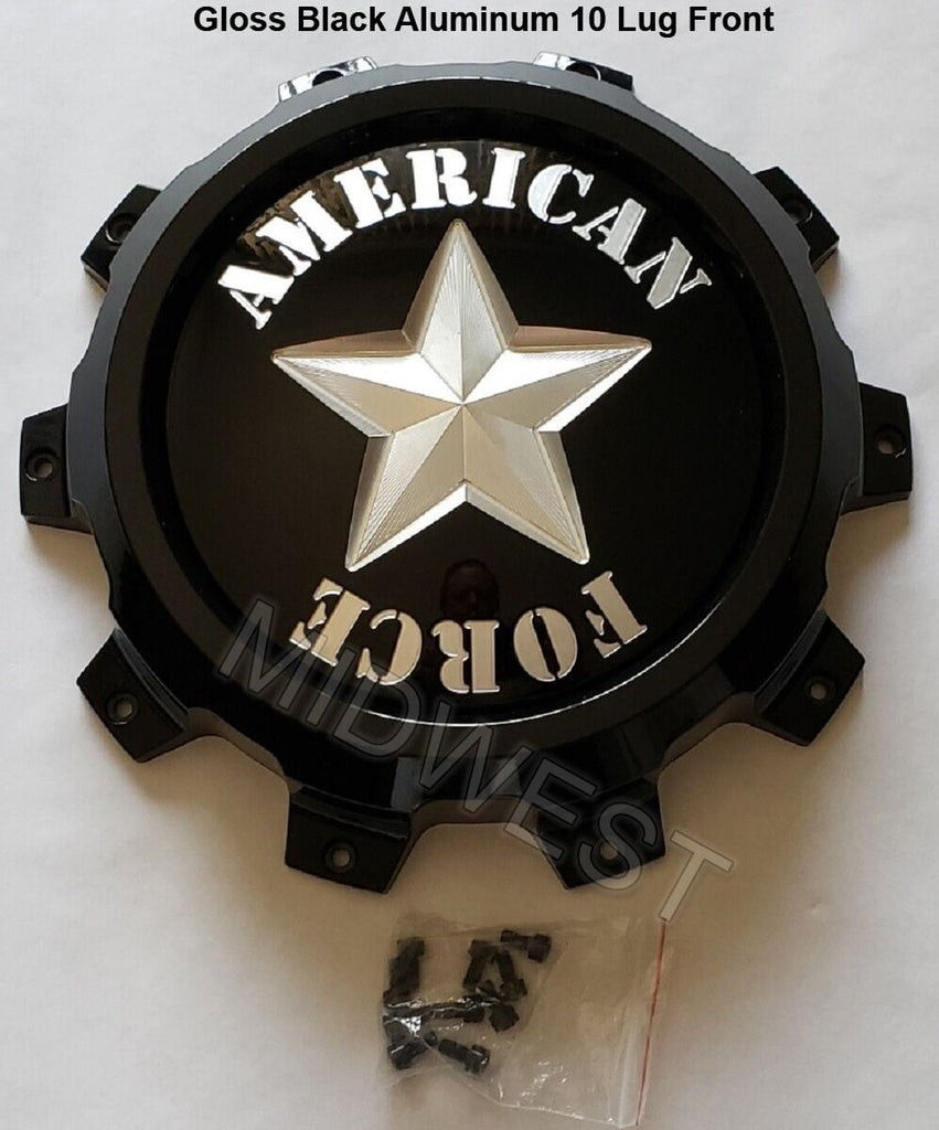 American Force 1" ALUM. CAP 6-LUG G-BLK