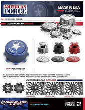 Load image into Gallery viewer, American Force 1&quot; ALUM. CAP 6-LUG G-BLK